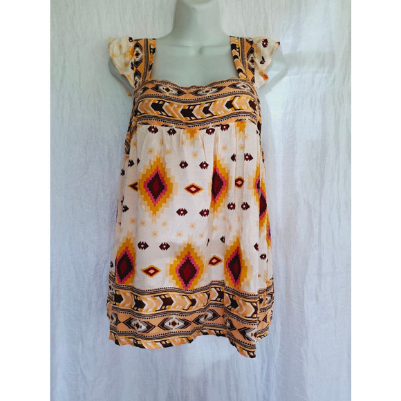 Cato Tops - Women's Cato blouse XL Orange Brown